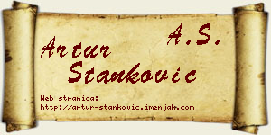 Artur Stanković vizit kartica